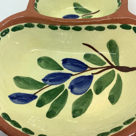 Vintage Olive Dish Handpainted in Portugal ‘58 - Picture 2 of 6
